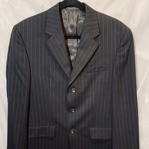 Chaps Suit Jacket & Vest 100% Wool Size M 38R